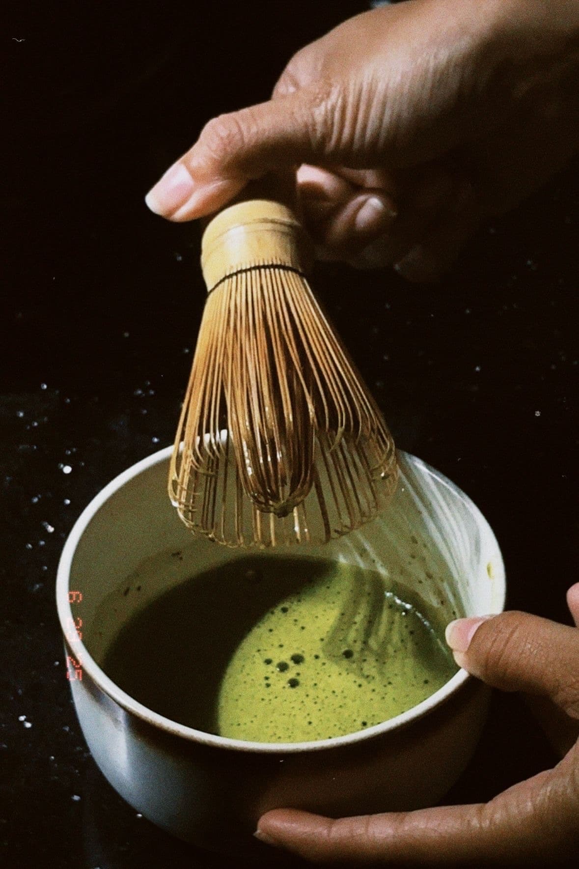 Matcha being prepared at Pour It